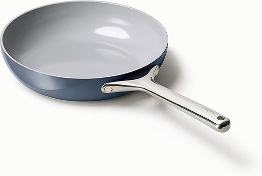 Caraway Nonstick Ceramic Frying Pan (2.7 qt, 10.5") - Non Toxic, PTFE & PFOA Free - Oven Safe & Compatible with All Stovetops (Gas, Electric & Induction) - Navy