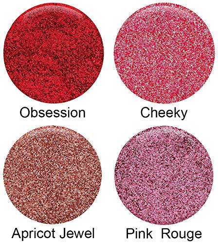 Glitties - Cosmetic Grade Glitter Powder Kit (12 Pk) - A Mix Of Extra Fine & Fine Glitter Powder Safe For Skin! Loose Glitter For Makeup, Nails, Tattoos, Face, Lips, & Nail Art (10 Gram Jars) #TOP4
