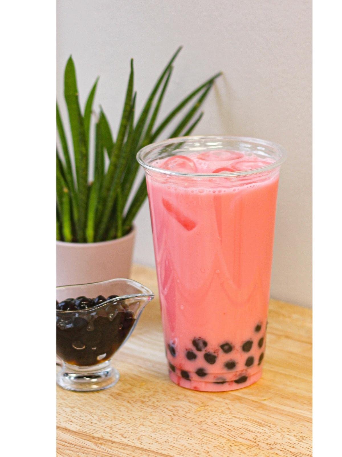Kit de té de burbujas mixtas de bricolaje premium |Popping Boba, gelatina de varios sabores, bolsitas de té verde, jarabes de diferentes sabores y leche en polvo (8 porciones) de Boba Bar London.