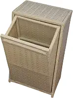 Cesto Basculante Versátil para Roupas e Decoração Grande (palha)