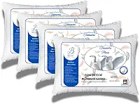 Travesseiro Pluma de Ganso Sintética, Kit com 4 Unidades, 70x50cm, Brasoft