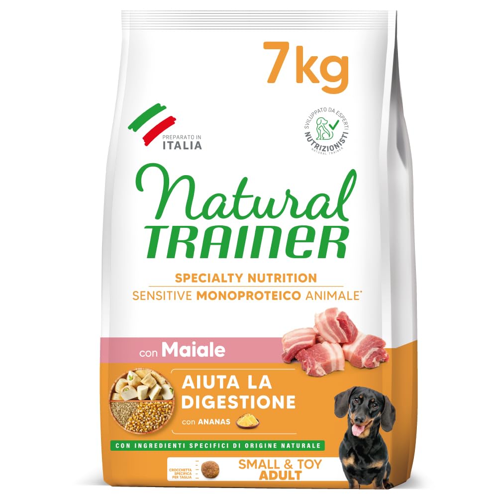 Trainer Sensitive No Gluten - Comida para Perros Adultos Small & Toy con Cerdo, 7 kg