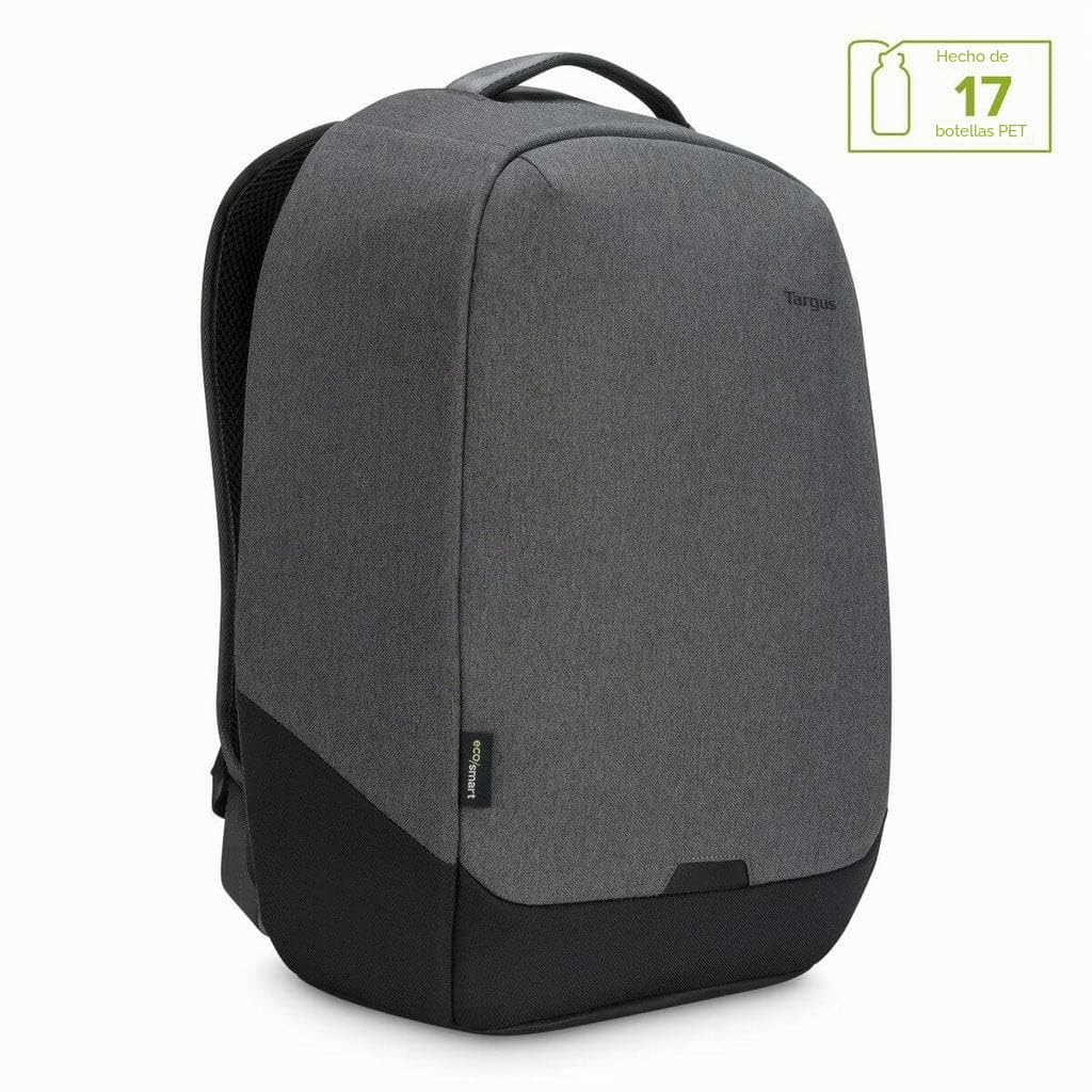 Targus TBB58802GL cypress - mochila de seguridad con ecosmart diseñada para viajeros de negocios y escuelas de hasta 15, 6", gris