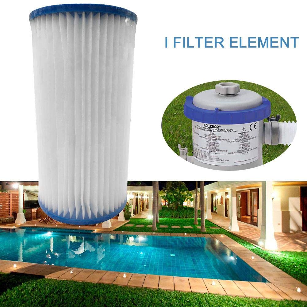 Confezione Da 6 Cartucce Filtro Intex Tipo A/C, Per Pompe Filtro Modelli 29000E, 59900E, 58603E, Per Piscine Easy Set E Sopra Terra