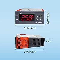 Vista 2 de Inkbird Termostato de control de temperatura ITC1000 Controlador de interruptor de temperatura digital de doble etapa Pantalla ℃ ℉ Relé
