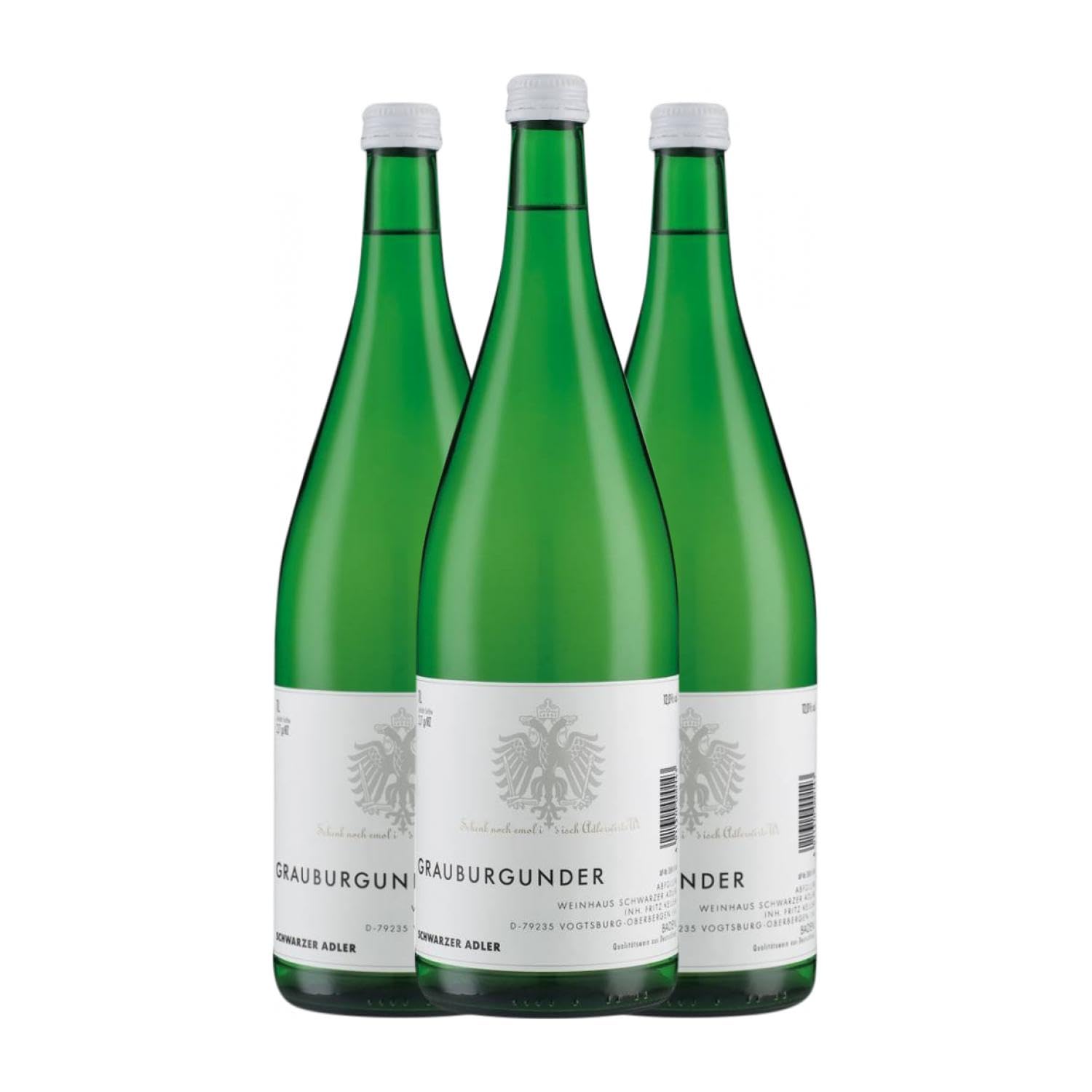 Franz Keller Pinot Gris Seco Baden 1 L Vino blanco (Caja de 3 Botellas de 1 L)