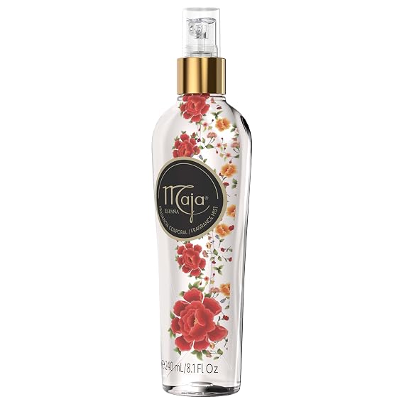 Maja Classic Perfumed Body Mist, Delicately Scented to refresh your Body with Flowers Essential Oils, Transparent, 8.1 Fl Oz, Spray Bottle (Pack of 2)