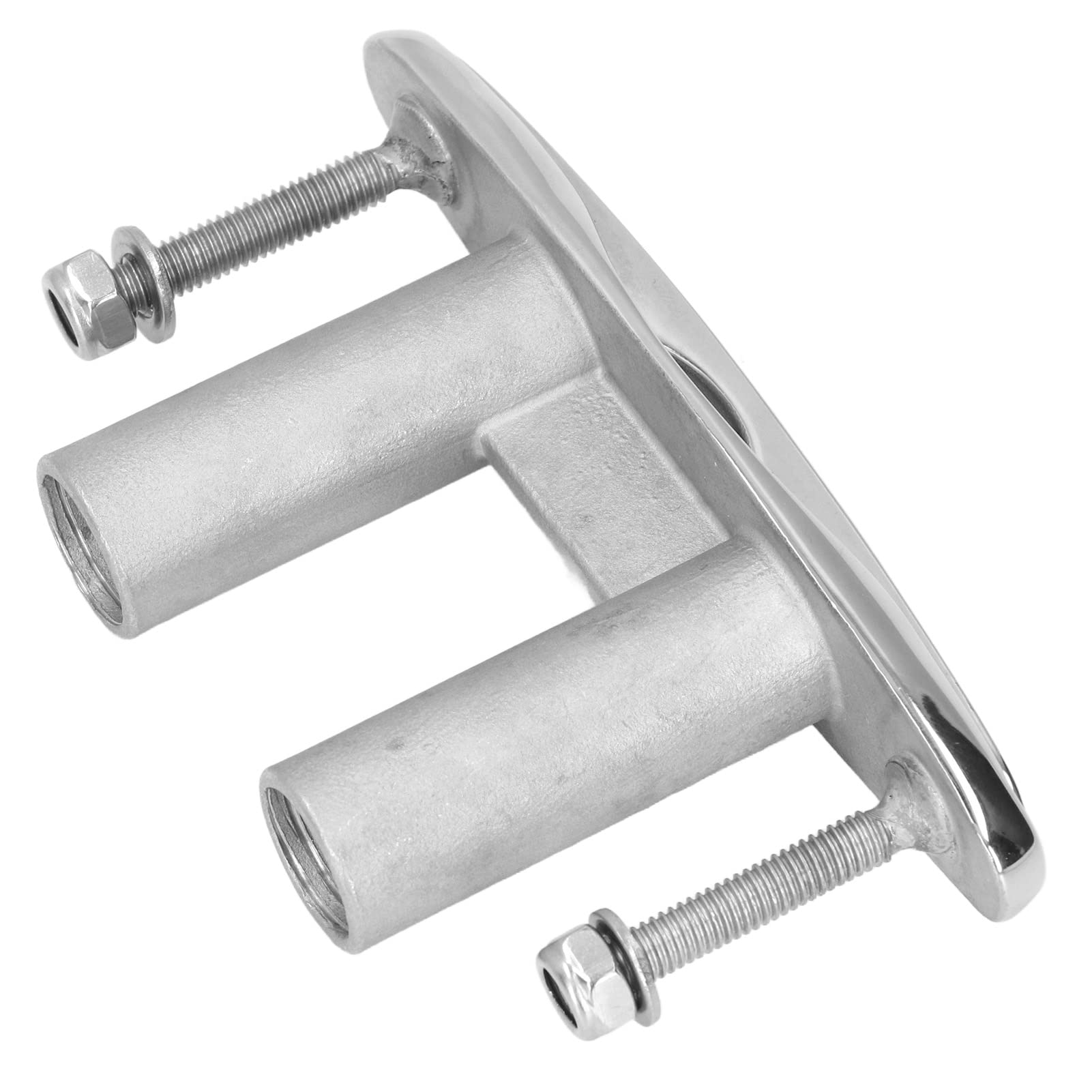 5in Stainless Steel 316 Pull Up Cleat, Flush Mount Boat Lift Cleats, Polishing, Retractable Design for Dock and Anchor Line Fixing