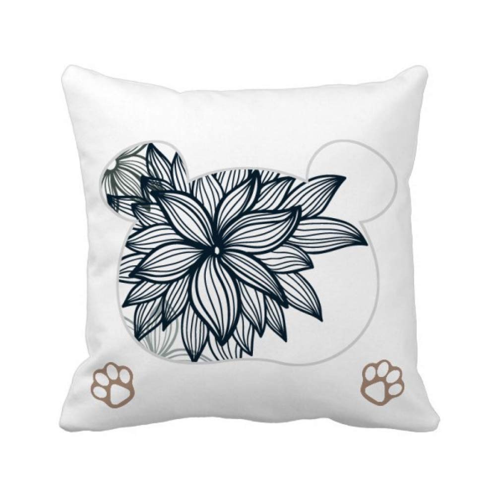 Housse de coussin aux motifs de fleurs pour un salon printanier