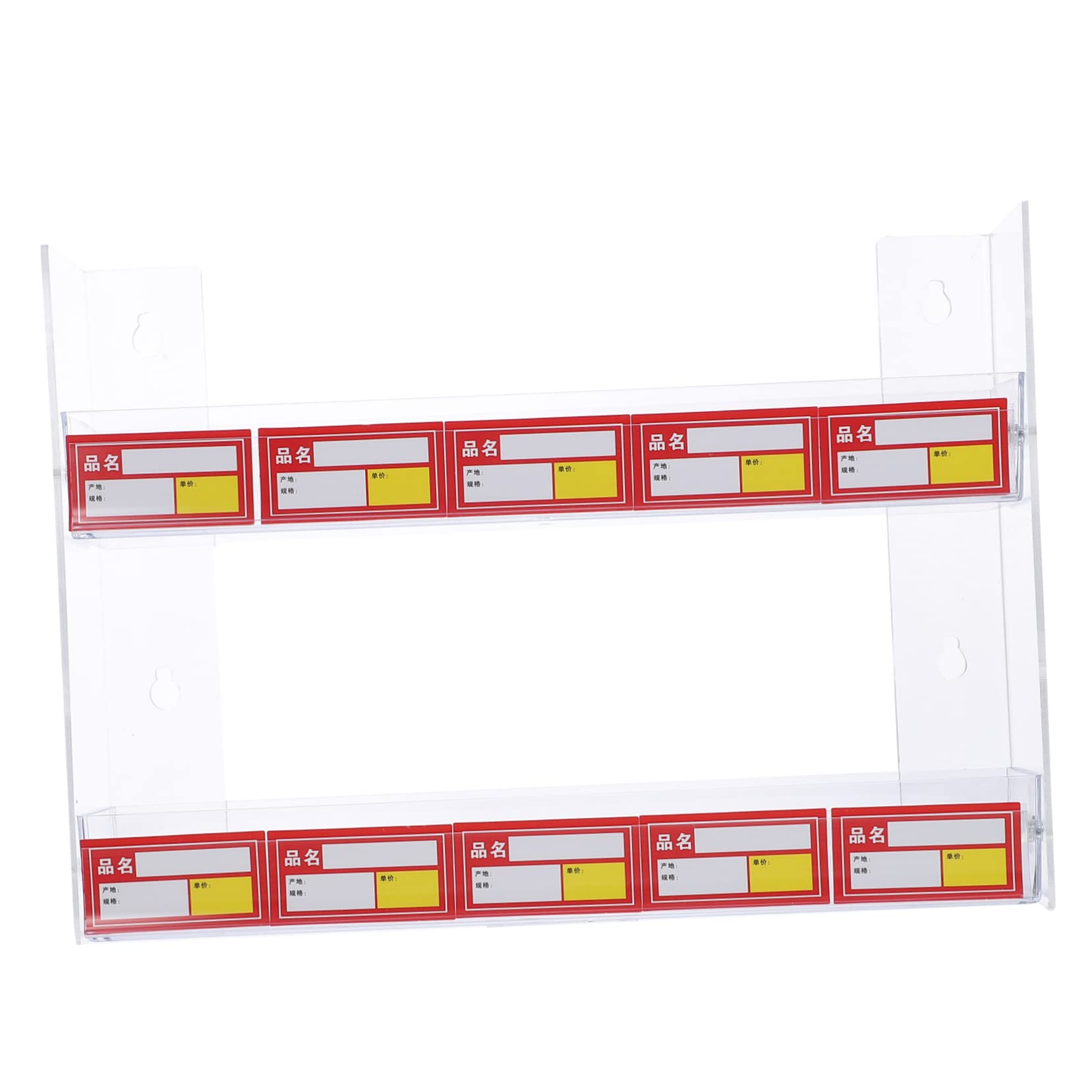 RORPOIR 2-layer Wall-mounted Display Holder Gum Candy Retail Shelf Stylish Functional Long-lasting