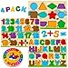 Juguetes Montessori 1 2 3 4 5 años, Puzzles de Madera Infantiles, Rompecabezas de Números/Alfabeto/Forma, Tablero Montessori Abecedario, Juego Letras Juguetes Educativos Regalo Niñas Niños Pequeños