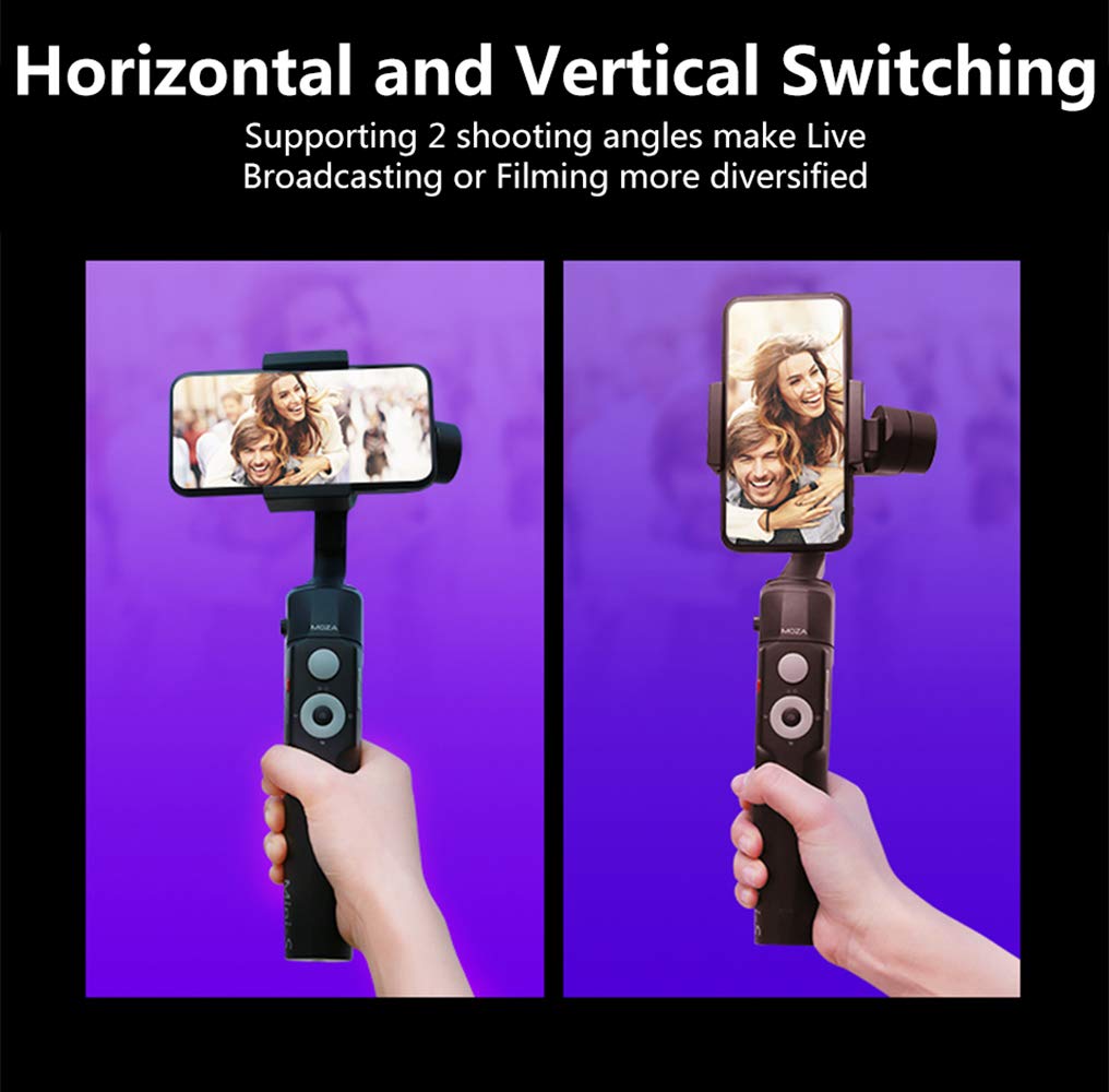 Amazon.com: MOZA Mini-S Foldable 3-Axis Gimbal Stabilizer Smartphone Gimbal  Compatible with iPhone 11 Xs Max Xr X 8 with Quick Play Back,One-Button  Zoom, Time-Lapse, Object Tracking, Inception Mode Function : Cell Phones