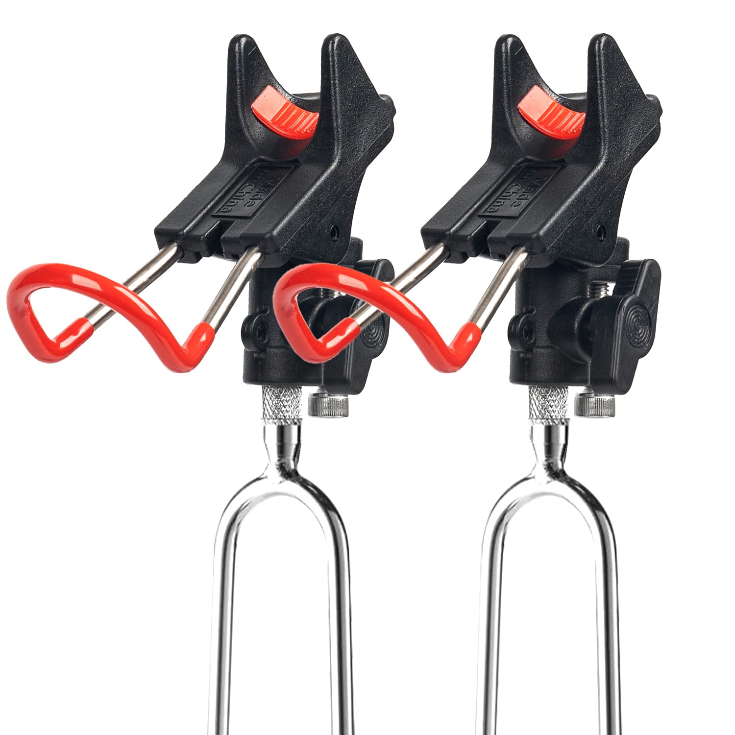 2 soportes para caña de pescar, de acero inoxidable ajustable en 360°, para pesca en ribera, pesca en mar, pesca en reservorio