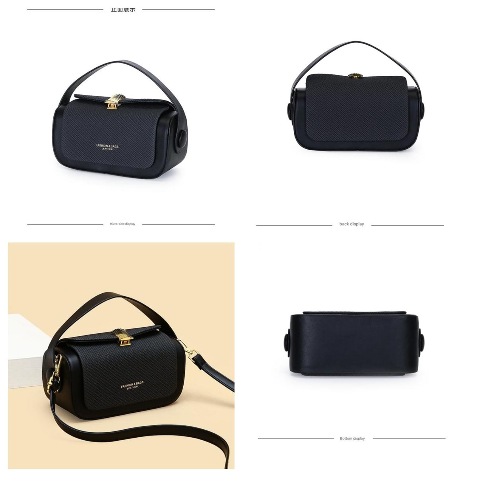 Borsa Elegante Quadrata Piccola da Donna Perfetta per A Tracolla Primaverile Ed Estiva-Verde