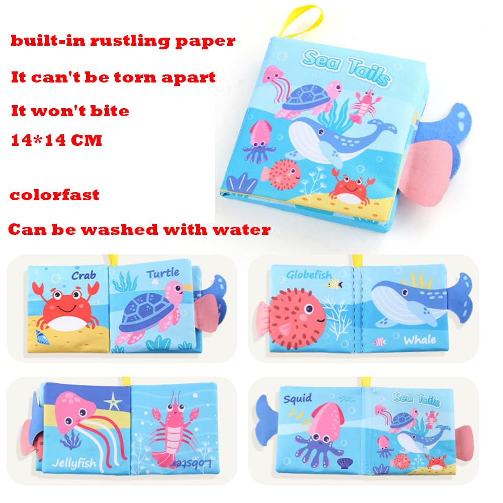 9 toys for babies aged 3-18 months, including silicone remote control, dental teething stick, 3D book for baby toys, rattles and wristbands, and baby bell toys