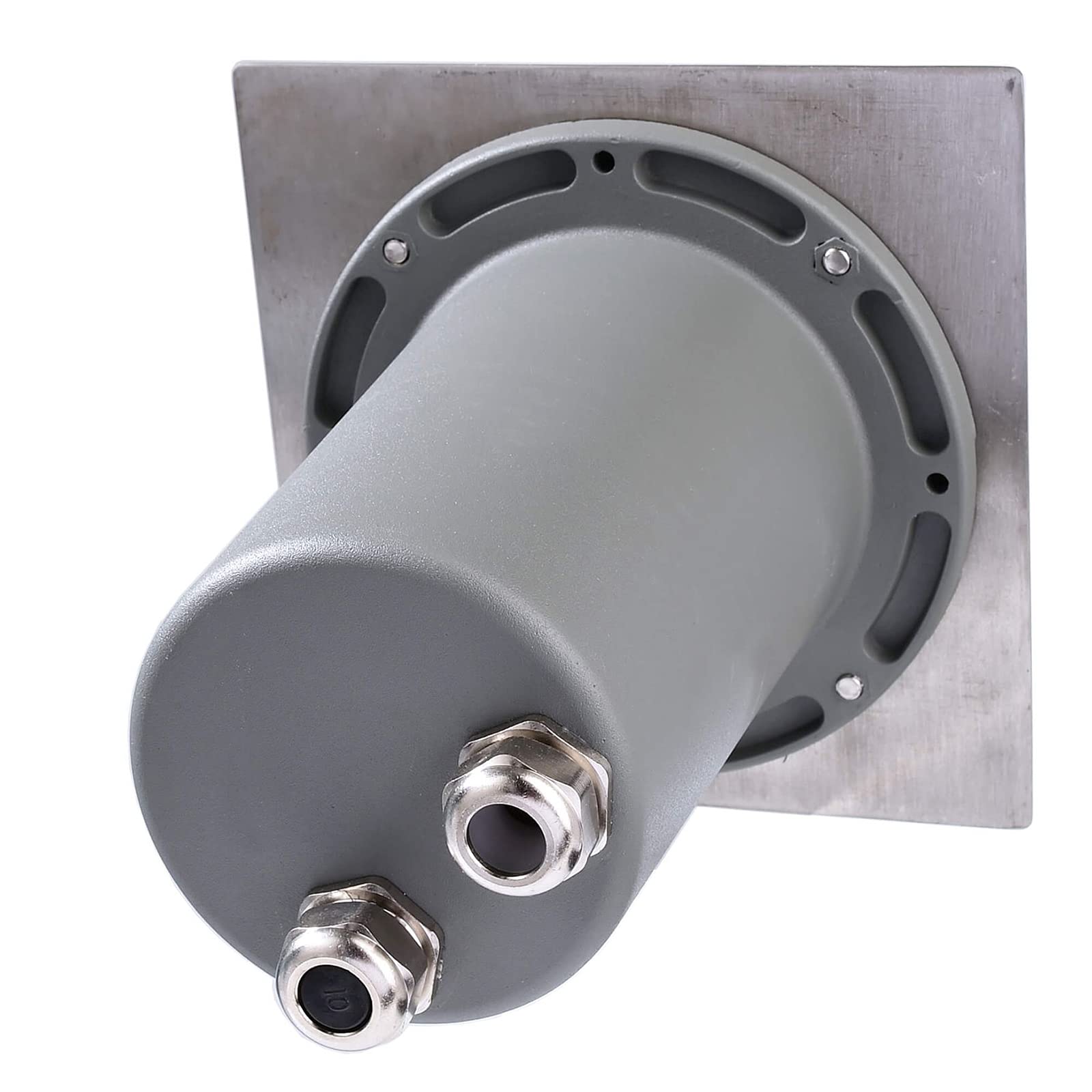Planetitaly PAVO - Foco pivotable IP67 para indicar ejes orientable LED GU10, 8 W, empotrable, para suelo, hormigón, luz jardín, entrada de salida en salida de 230 V (4000 K, cuadrado)
