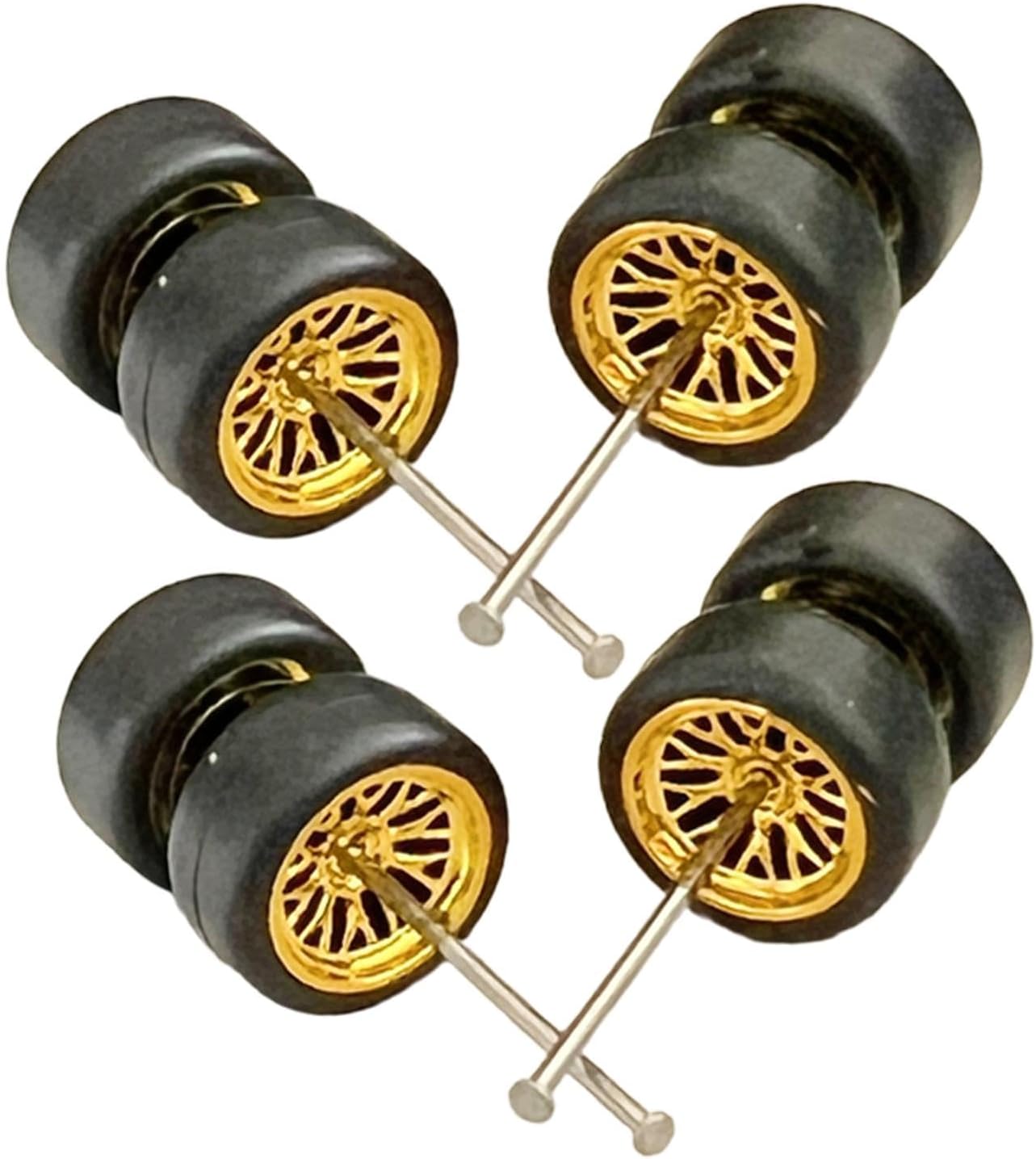 Bnf 8X 1/64 Scale Wheels Simulation Model Car Wheels Tires for Diecast Car Model Gold B Toys & Hobbies| Diecast & Toy Vehicles| Cars, Trucks & Vans| Contemporary Manufacture