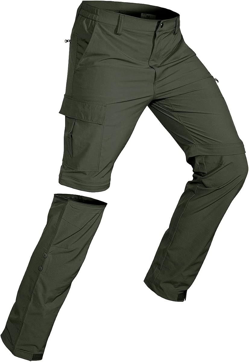 Men's Convertible Hiking Pants: 3 in 1 Zip-Off for Travel
