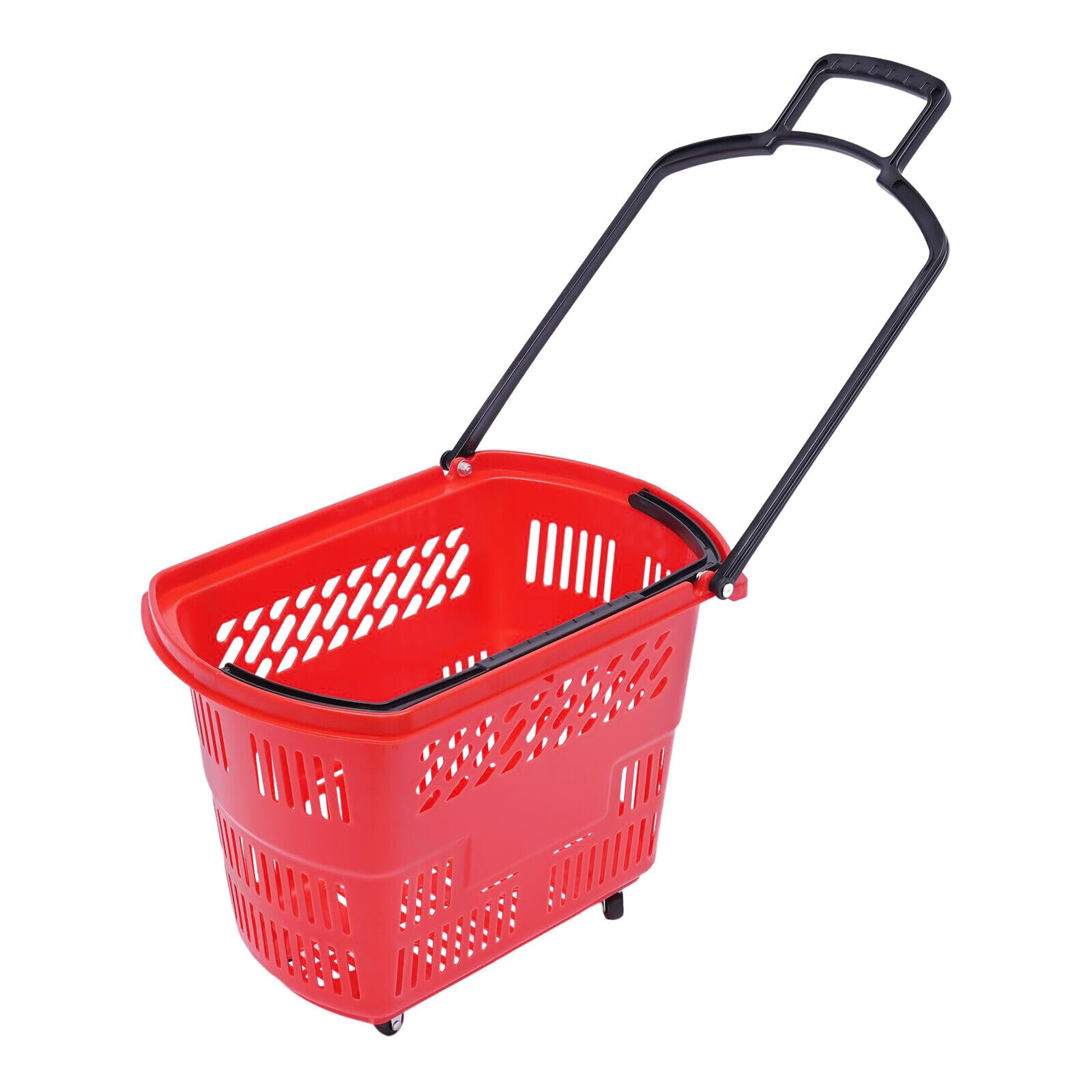 Shopping Carts 35L with Handles, Retail Shopping Basket Carts Set for Supermarkets Retail Store Home Laundry Storage