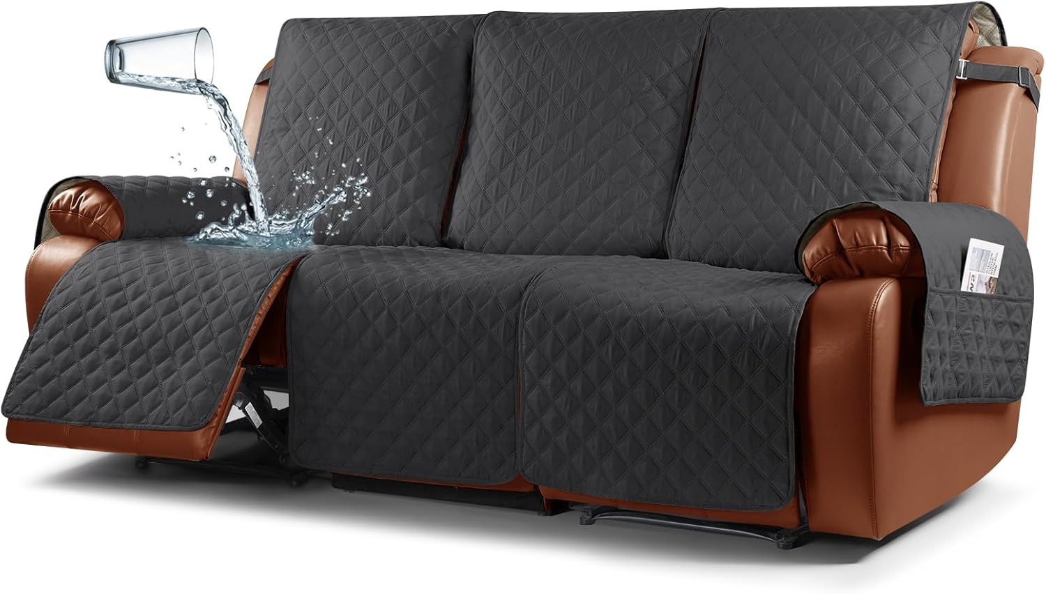 Ruaozz Waterproof Recliner Sofa Cover 1Piece Couch Covers