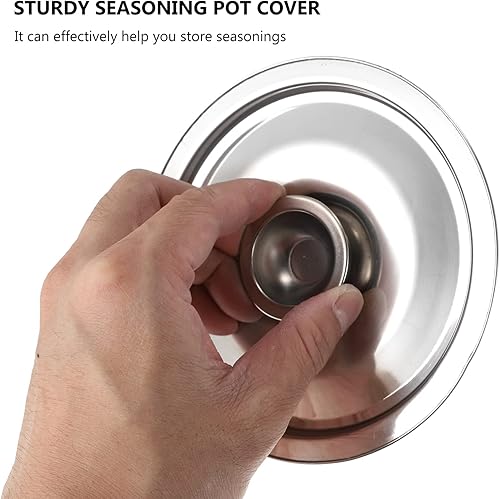 Miniatura 7 de DOITOOL Cubierta para olla de cocina, tapa de olla de acero inoxidable, tapa de sartén pequeña, tapa de olla de condimento, tapa de cacerola, tapas