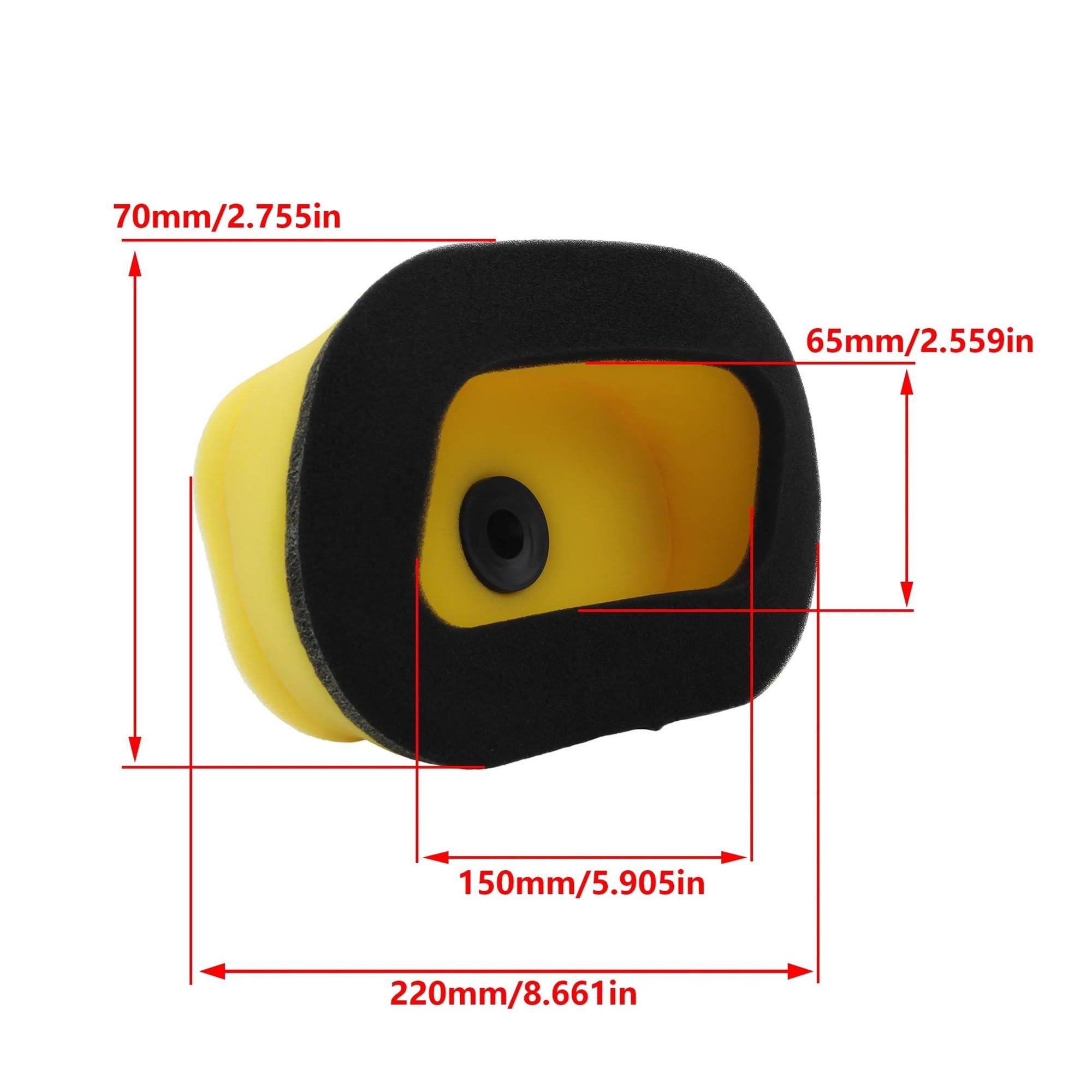 Filtro Aria In Spugna Per Moto Per Suzuki DR250 / Djebel 250 (1998-2007) – Accessorio Per Aspirazione