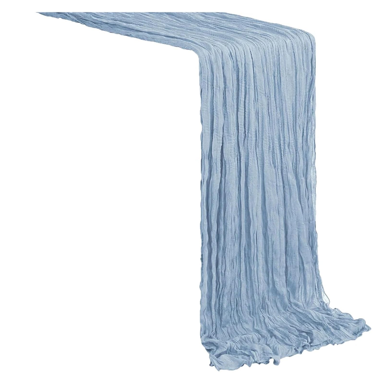 Chiffon Table Runner Table Runner Cheesecloth Gauze Cheese Cloth Party Home Decor(Color 4,90x180cm)