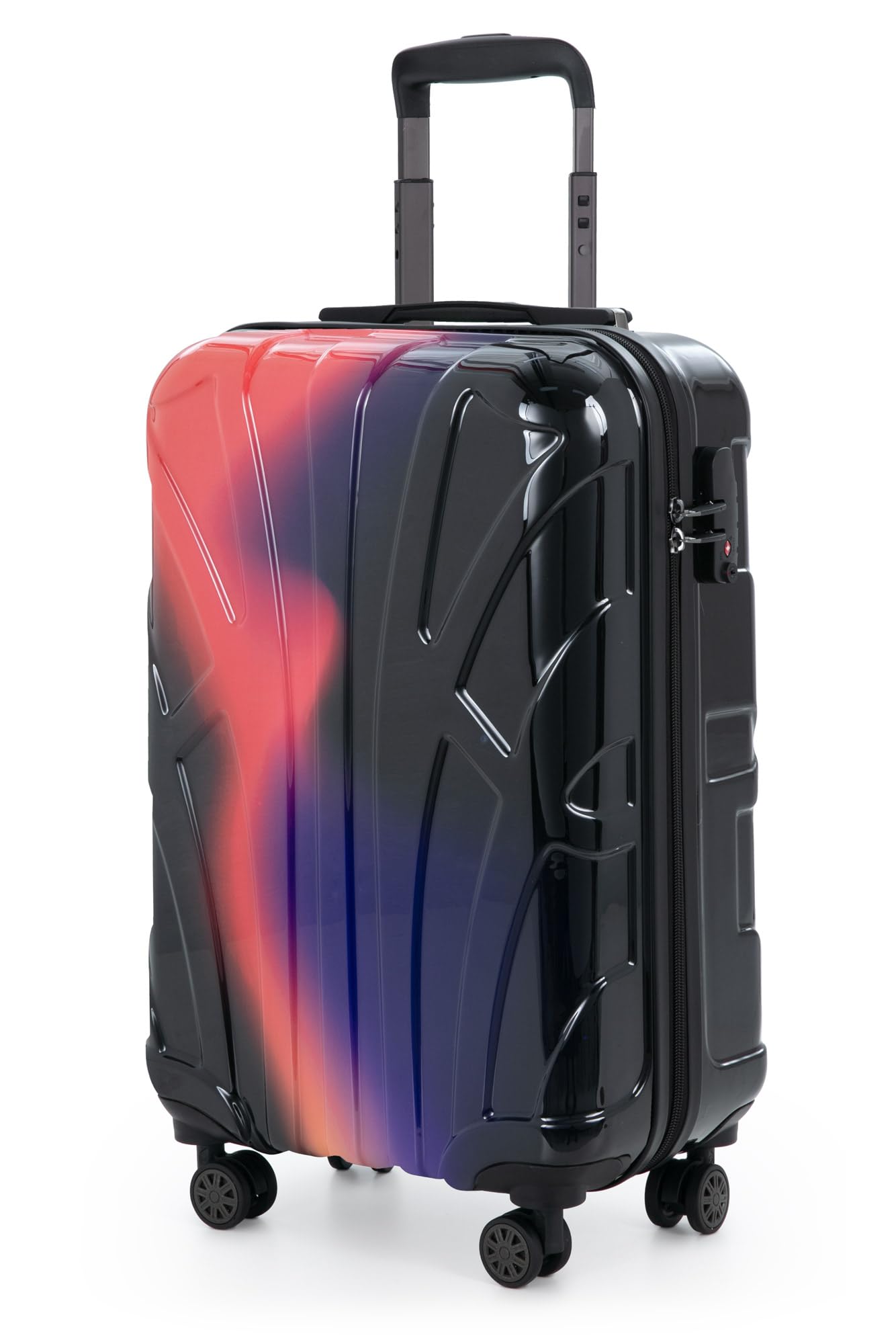 Suitline - Maleta de Mano rígida, Trolley 4 Ruedas, TSA, 55 cm, Aprox. 34 litros, 100% ABS Mate, Azul Oscuro — view 44