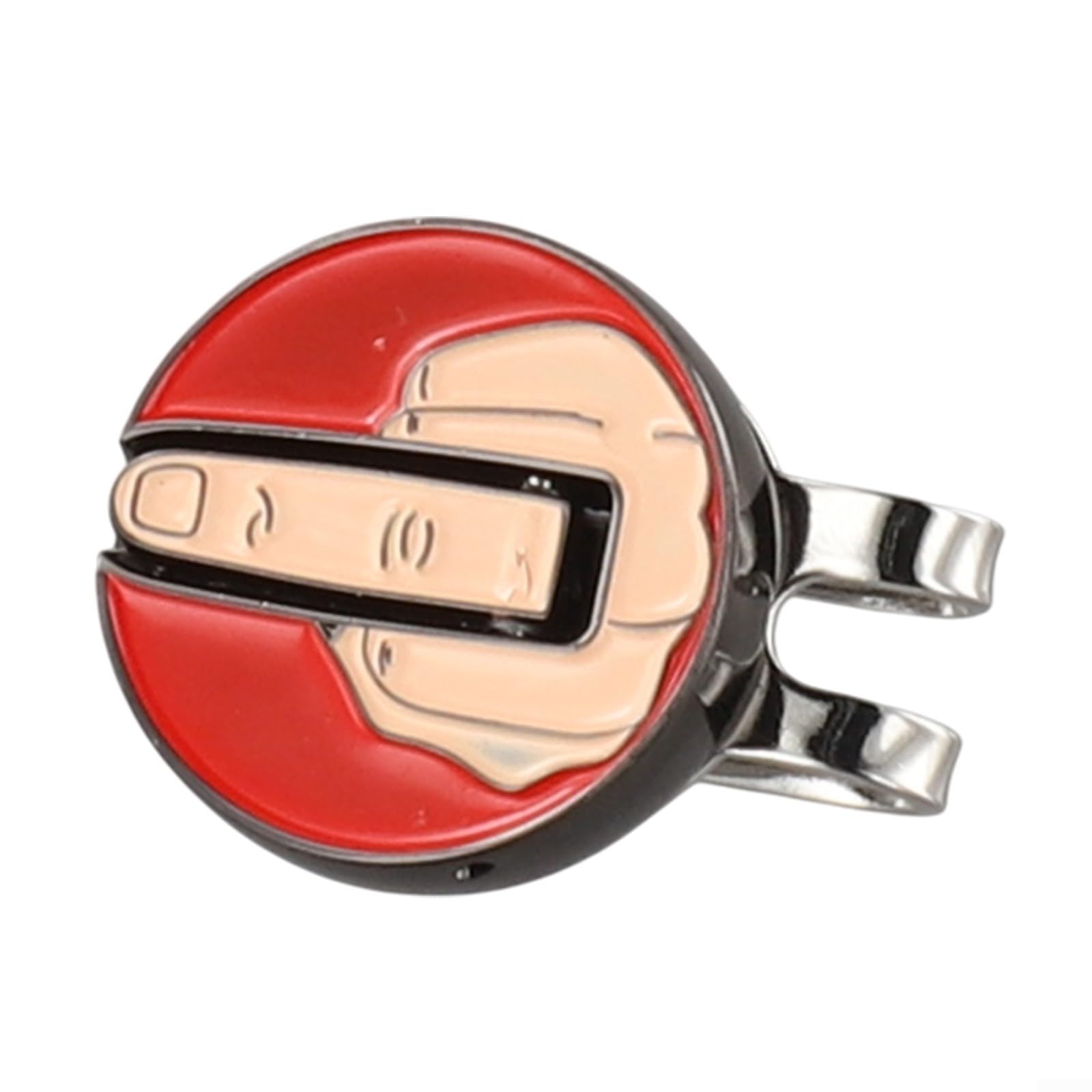 Middle Finger Golf Hat Clip with Magnetic Ball Marker Steel Construction for Secure Marker Placement Lightweight and Easy to Carry (Red) โ image 1