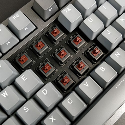 Image of DURGOD Taurus K320 TKL Mechanical Keyboard | 87 Keys Tenkeyless | USB C Wired | Doubleshot PBT Keycaps | Programmable Keys | NKRO Rollover | Windows & Mac | Cherry MX Brown, Space Grey