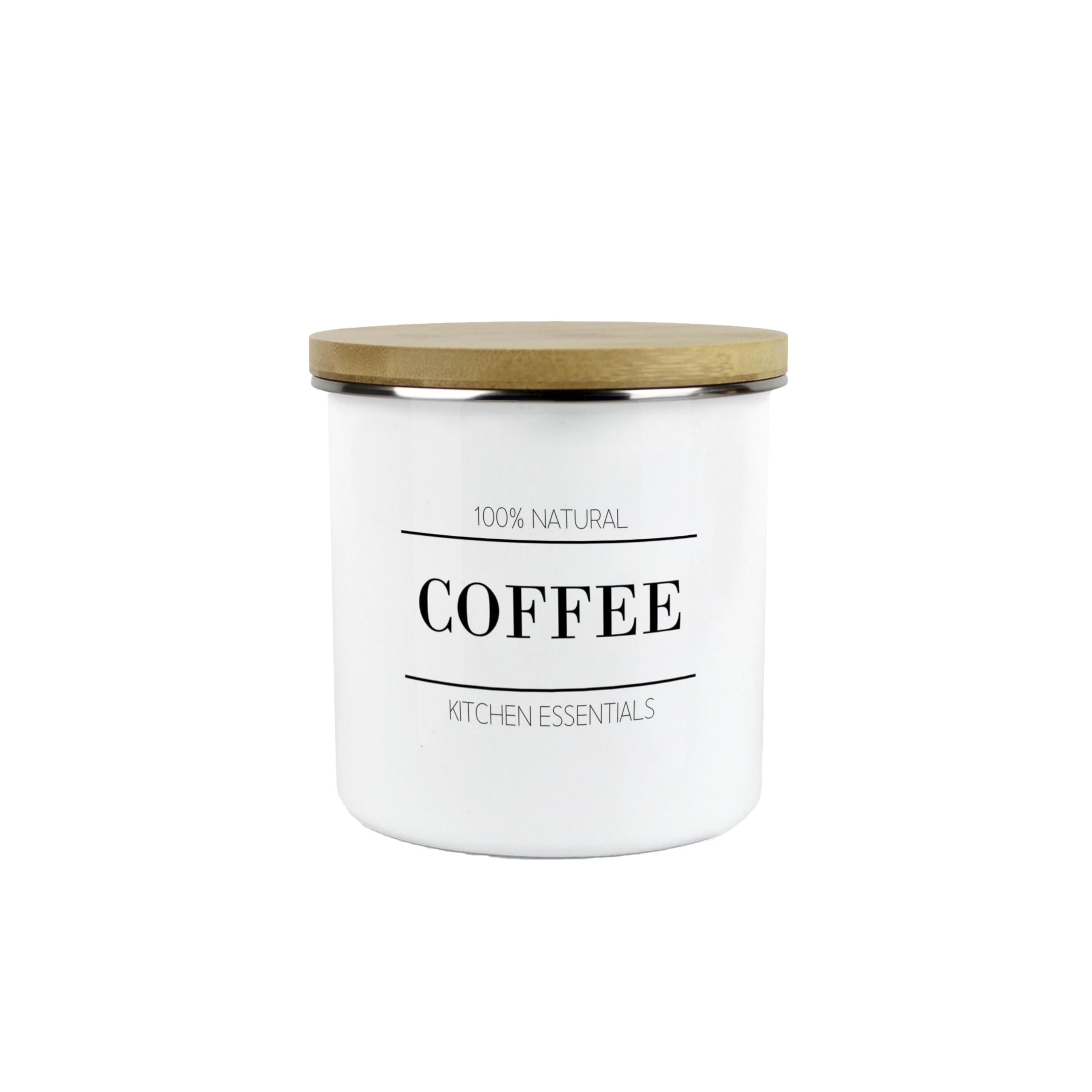 Minimalist Essential Coffee Canister - 600ml Kitchen Storage Container