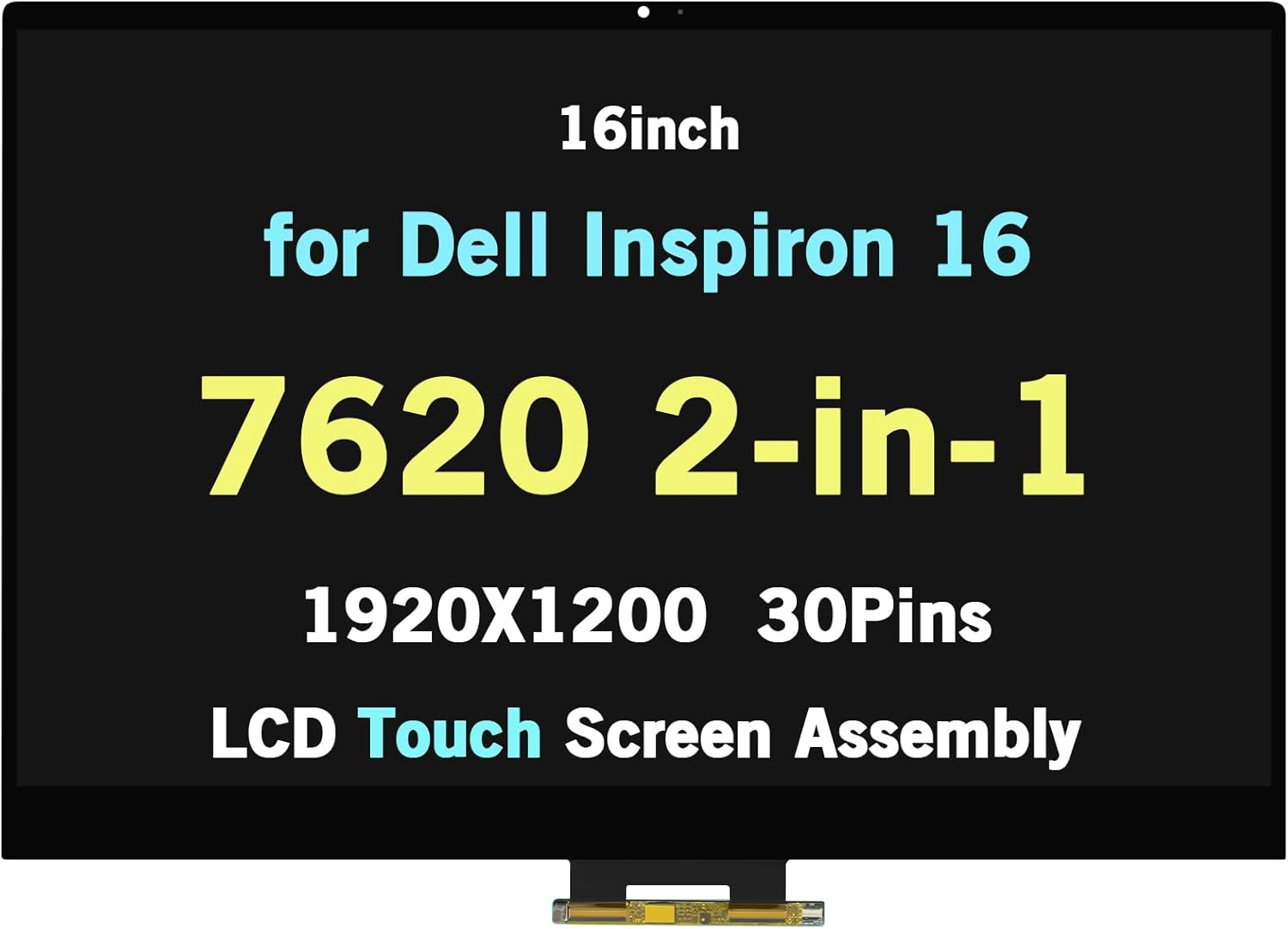 WARWOLFTEAM Replacement for Dell Inspiron 16 7620 2in1
