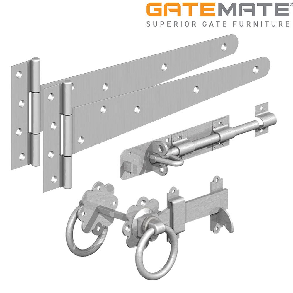 GatemateSide Gate Kit with Ring Gate Latch - Zinc Plated