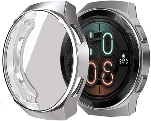 Miniatura 4 de 200 fundas compatibles con Huawei Watch GT 2e con correa, funda completa Blueshaw + pulseras deportivas de repuesto de silicona compatibles con