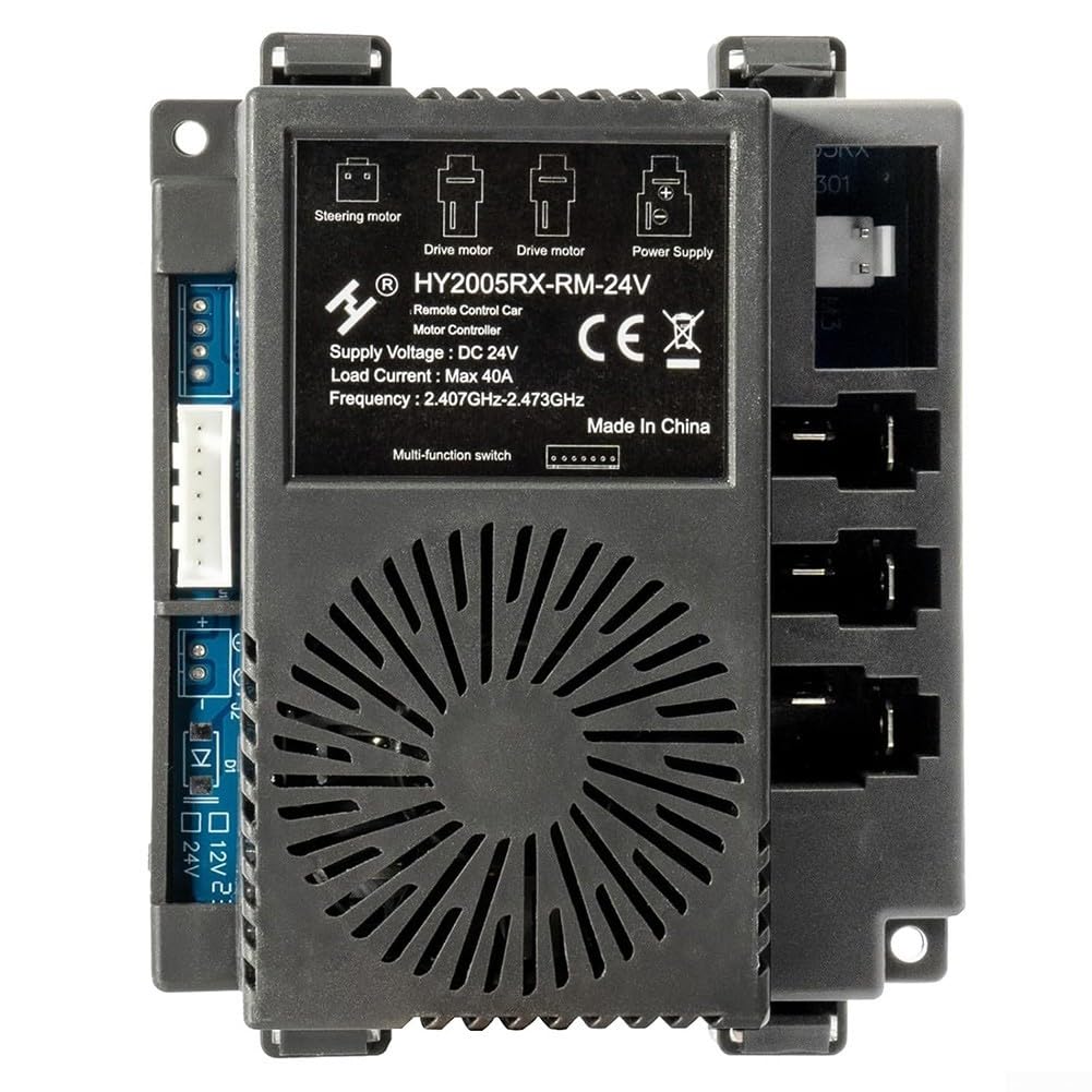 HY2005RX RM 24V 2 4G Récepteur Contrôleur sans fil pour voitures électriques pour enfants Compatible avec l'électronique de véhicule standard (récepteur)