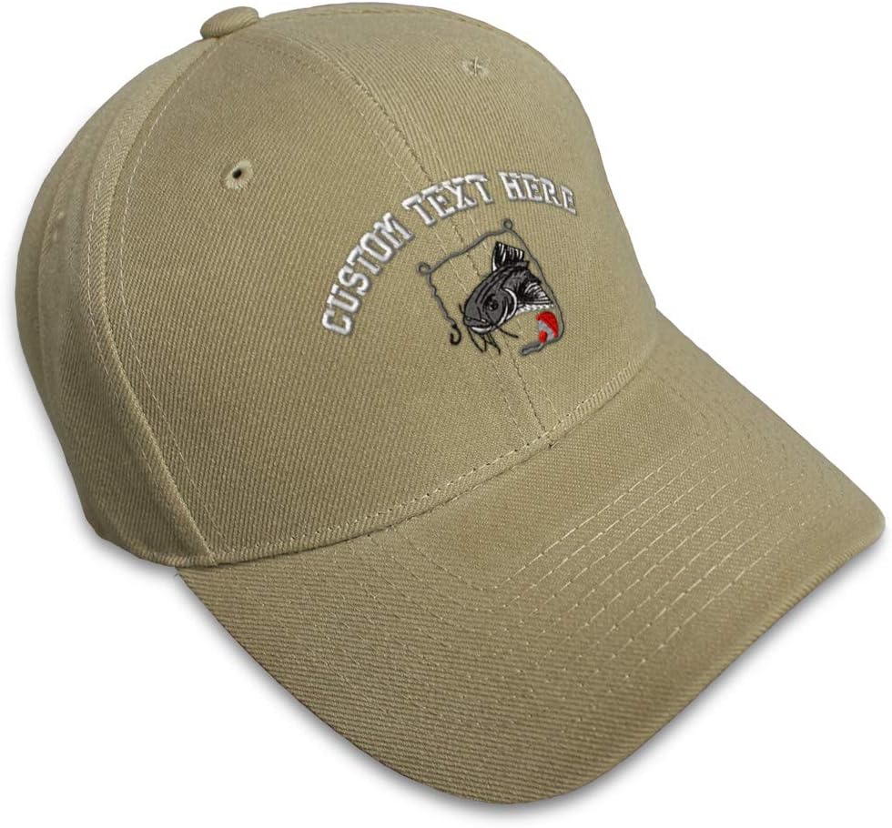 Custom Baseball Cap Sport Fishing Catfish Embroidery Dad Hats for Men & Women