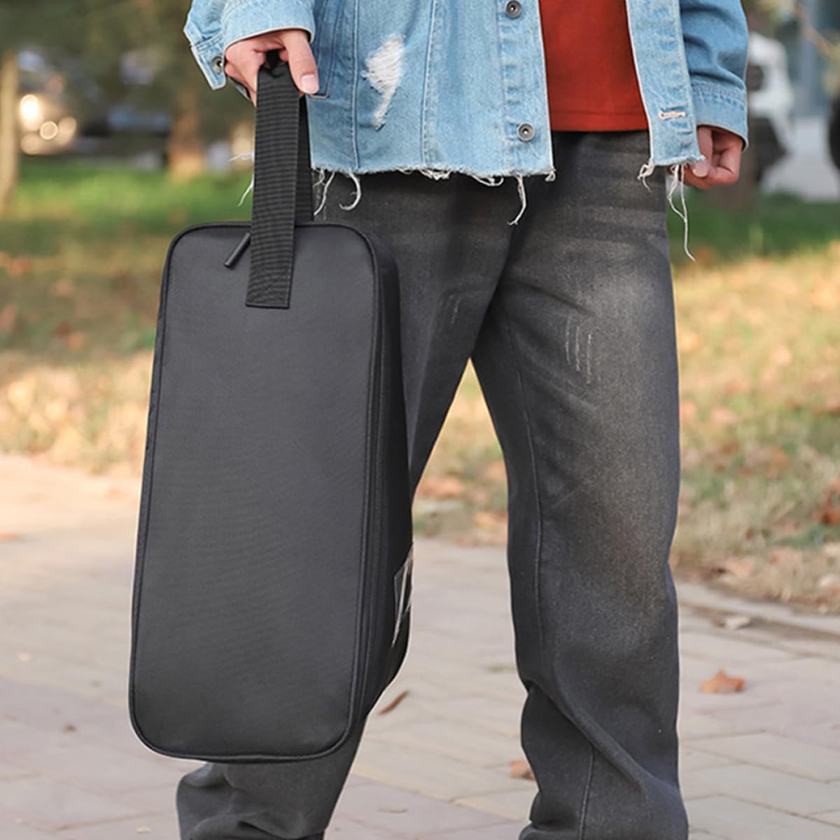 BESPORTBLE Portable Drum Pedal Case Drumstick Bag Water-resistant Drum Pedal Storage