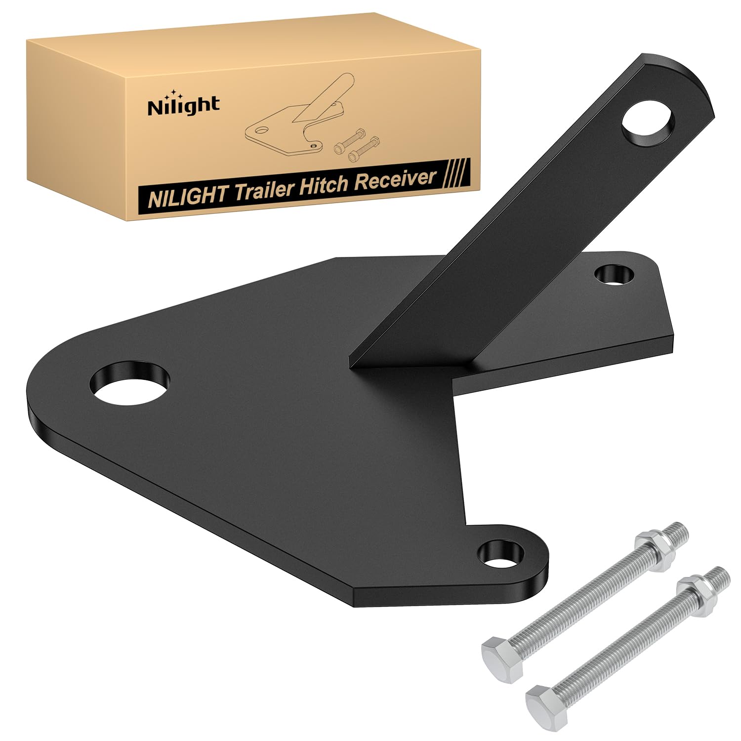 Nilight Trailer Hitch Receiver Kit | for Honda TRX 250 Recon ATV Hitch 1997-2018