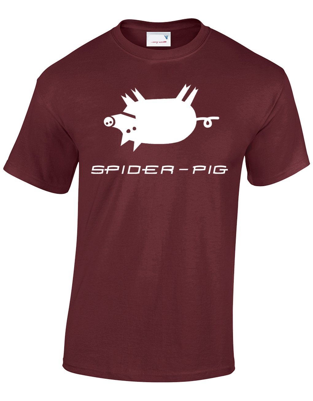 Crown Designs Men's Maroon Spider Pig Comedy Tv Show Inspired For & Teenagers T-Shirts Tops - /Xx-Large