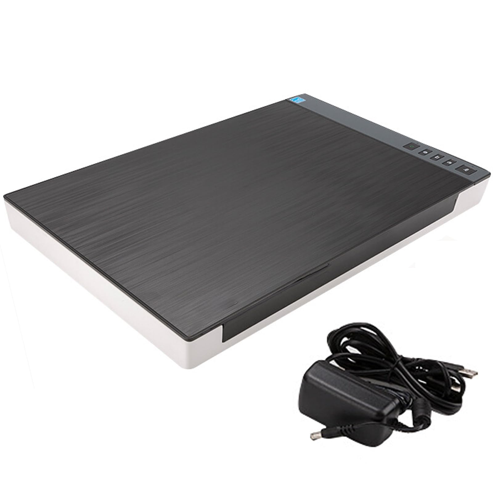Scanner A3 Grande Formato A Colori per Foto E Documenti, Scanner Piano Ottico 1200 dpi, Velocità Ultra Rapida 8 s, Sensore Coperchio Automatico E PDF con Un Click per Ufficio Scuola E Biblioteca