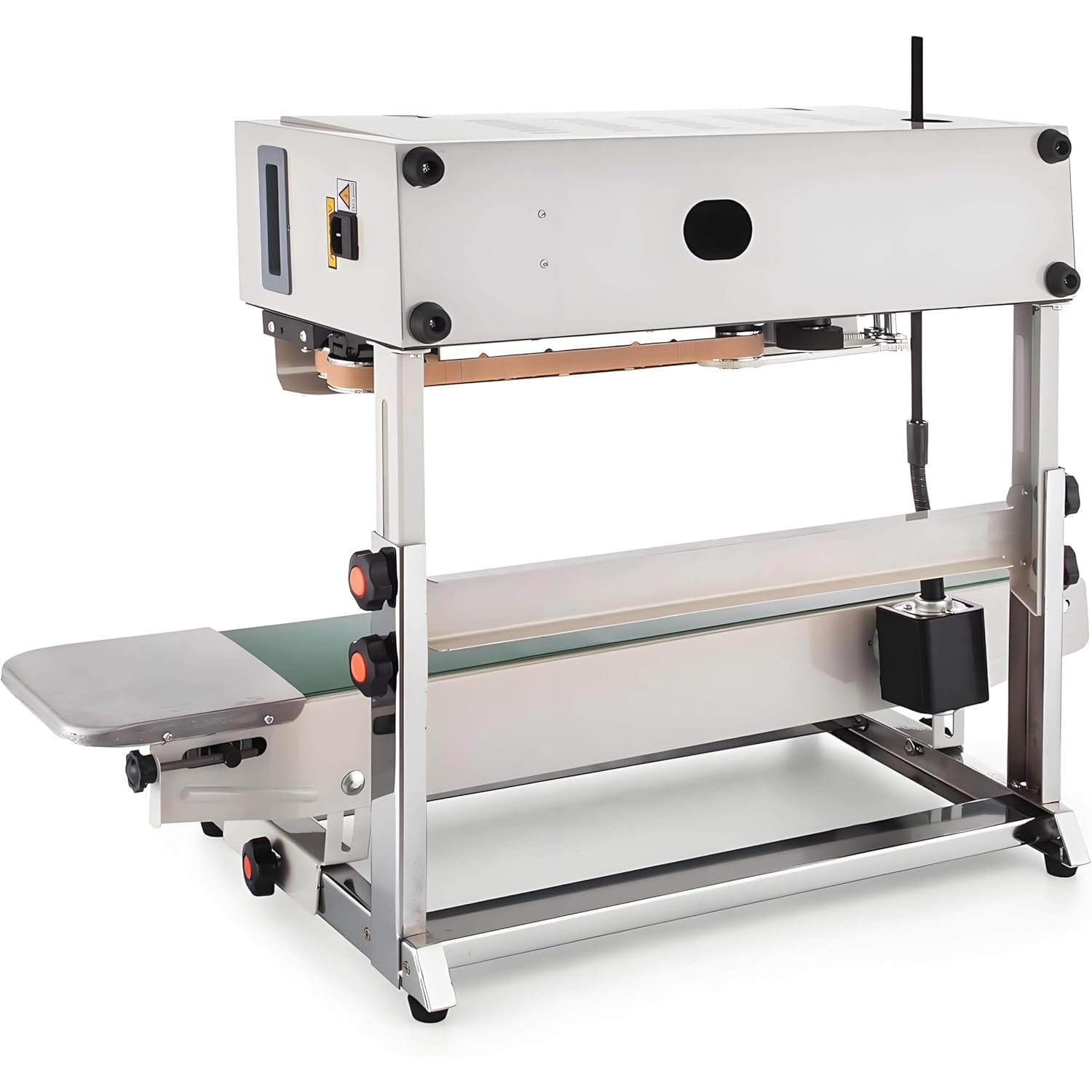 Máquina selladora al vacío industrial, sellado continuo automático para bolsas de líquidos y bolsas de pie, productos secos horizontales, velocidad de 0 a 12 m/min, control de temperatura de 0 a 300 °