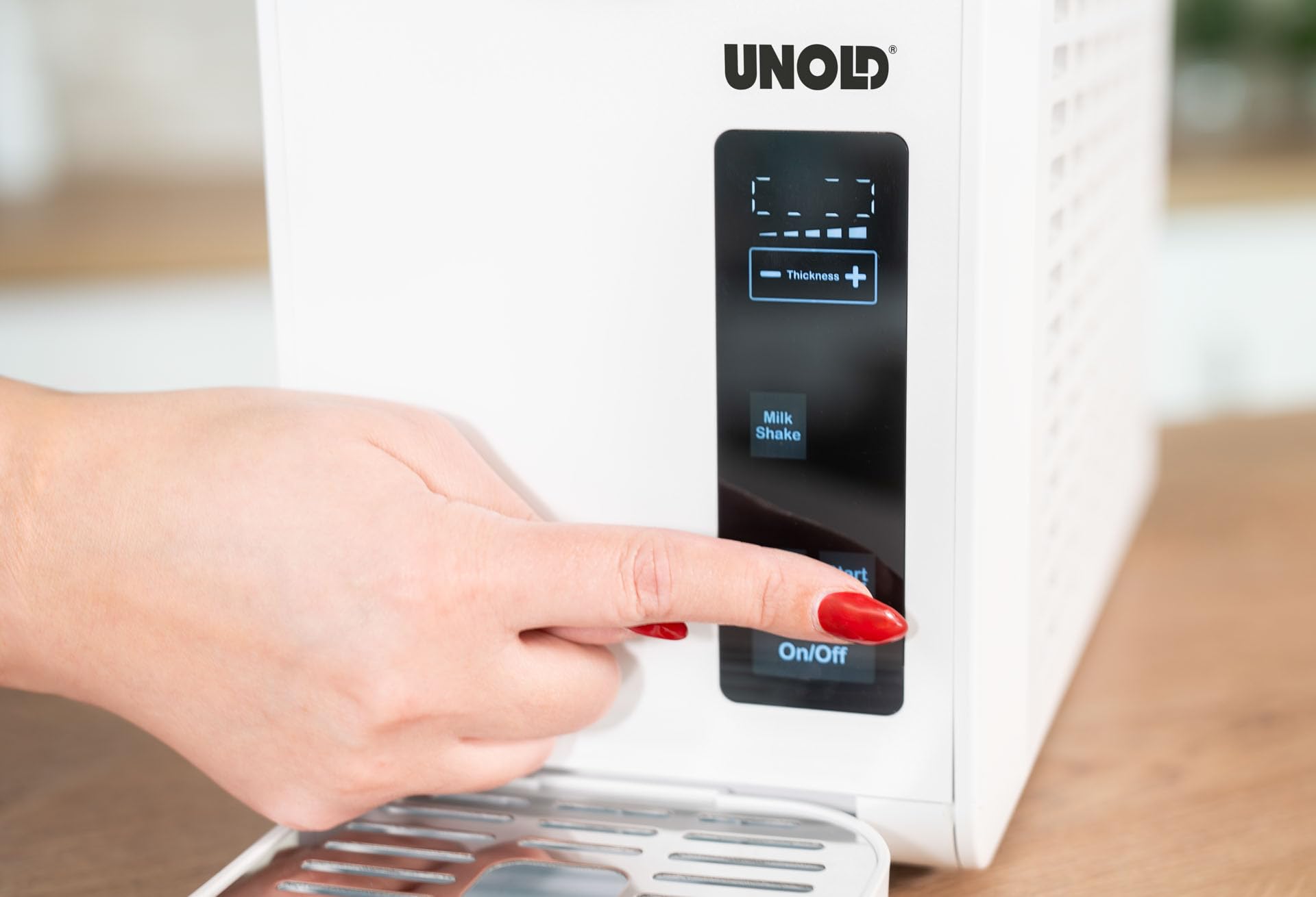 Unold 48940 Slush-Eismaschine Susi mit Kompressor ca. 2 L 5 Programme für Slushies, Frozen Cocktails, Frappés, Wein Milchshakes in 30 min kein Eis notwendig