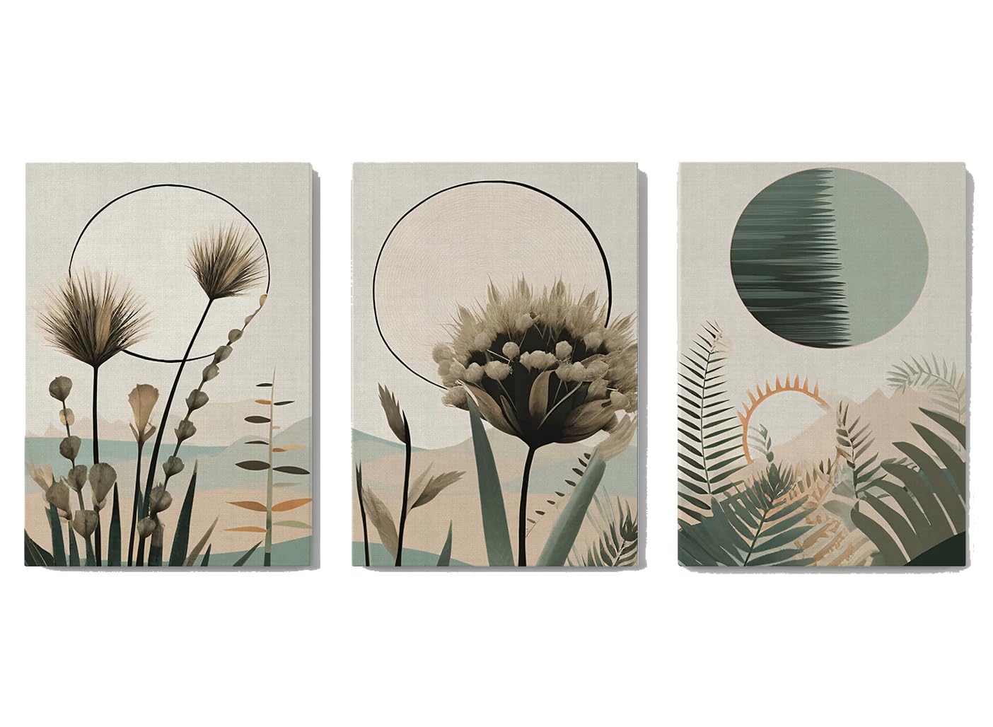 SCPmarts Create Your Desire Wall Paintings For Home Decoration | Boho Set Bedroom Decor Wall Art For Living Room Set Of 3 Size 12 Inch X 16 Inch (Multi)