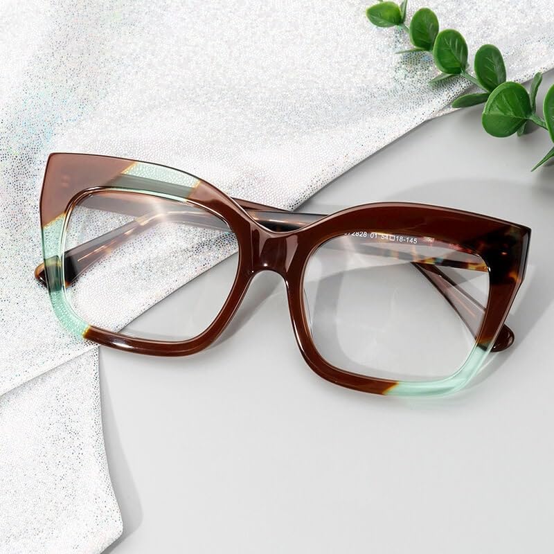Image of VOOGLAM Stylish Rectangle Blue Light Blocking Glasses for Women Anti Eyestrain UV Eyewear Terrie