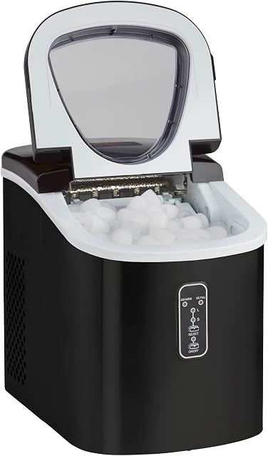 Ice Maker Machine Counter Top 13kg Capacity Fast Compact Stainless Steel body Cube Size Option & No Plumbing Required Cooks Professional