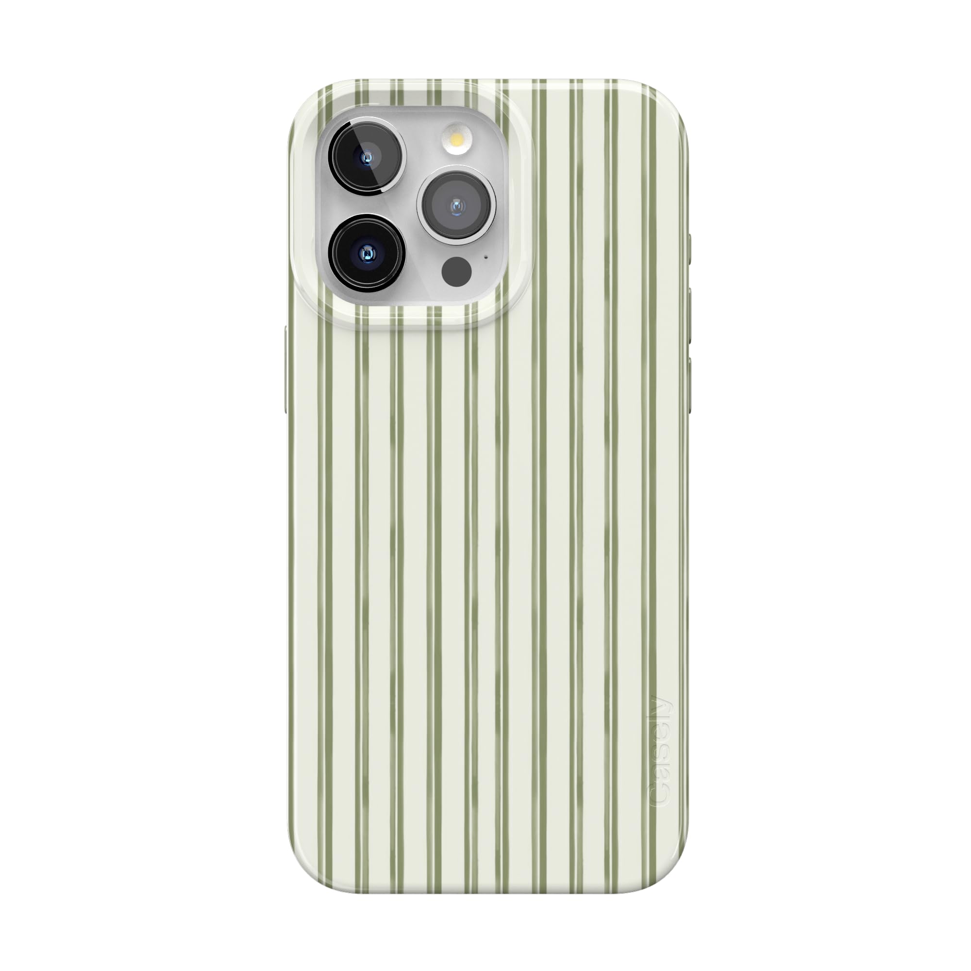 Casely iPhone 15 Pro Max Case | Linen Stripe | The Boyfriend Collection | Compatible with MagSafe | Classic Ultra Thin Design