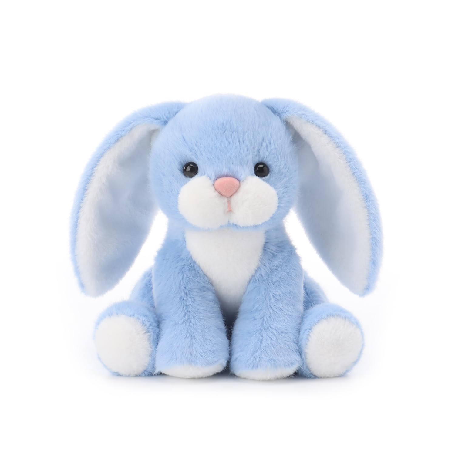 Gentle Bunny Rabbit Plushies Stuffed Animals for Baby Girl and Boy, Soft Cute Plush Toys for Kids, 6.3 Inches