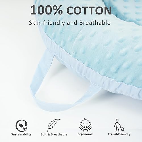 Miniatura 2 de Tumbona para bebé, almohada para tumbona para recién nacido, suave y transpirable, nido de recién nacido para bebés de 0 a 24 meses, almohada de