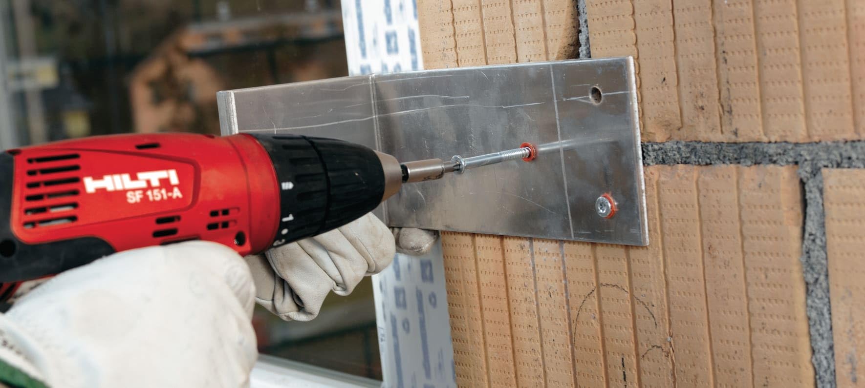 Hilti 423859 Anclaje de plástico para marcos HRD-C 10x60 (Pack de 50 uds, alto rendimiento, acero inoxidable, cabeza avellanada, hormigón y mampostería, fijación soportes,...) Con tornillo