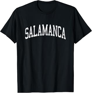 Salamanca New York NY Vintage Athletic Sports Design T-Shirt